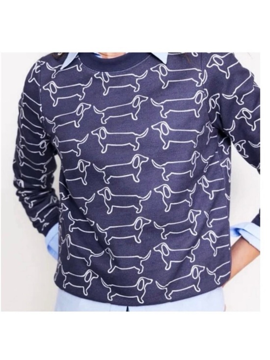 Boden Tops - NWT Boden Hannah Dachshund Dog Print Sweatshirt Small